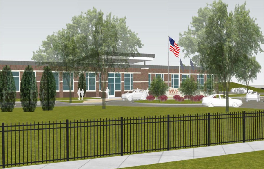 Rendering for new Detroit Veterans Center, part of the Michigan Veterans Foundation