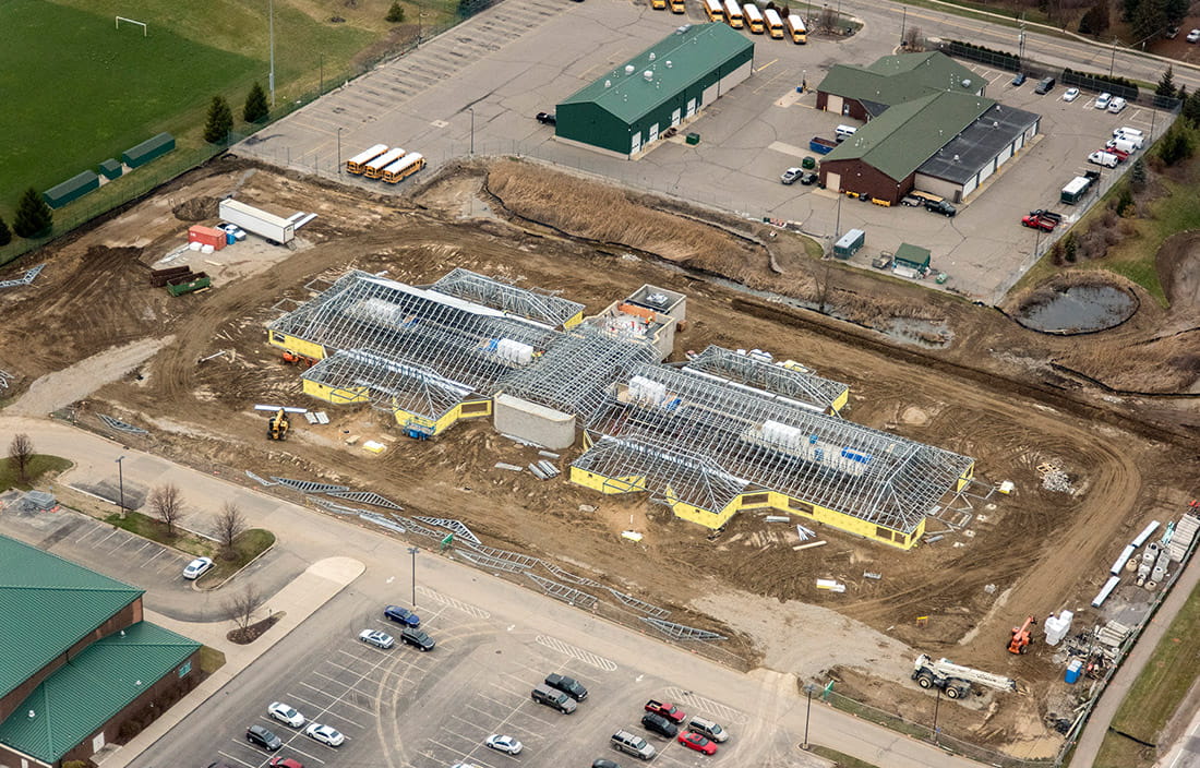 Novi Community School District Early Childhood Center construction