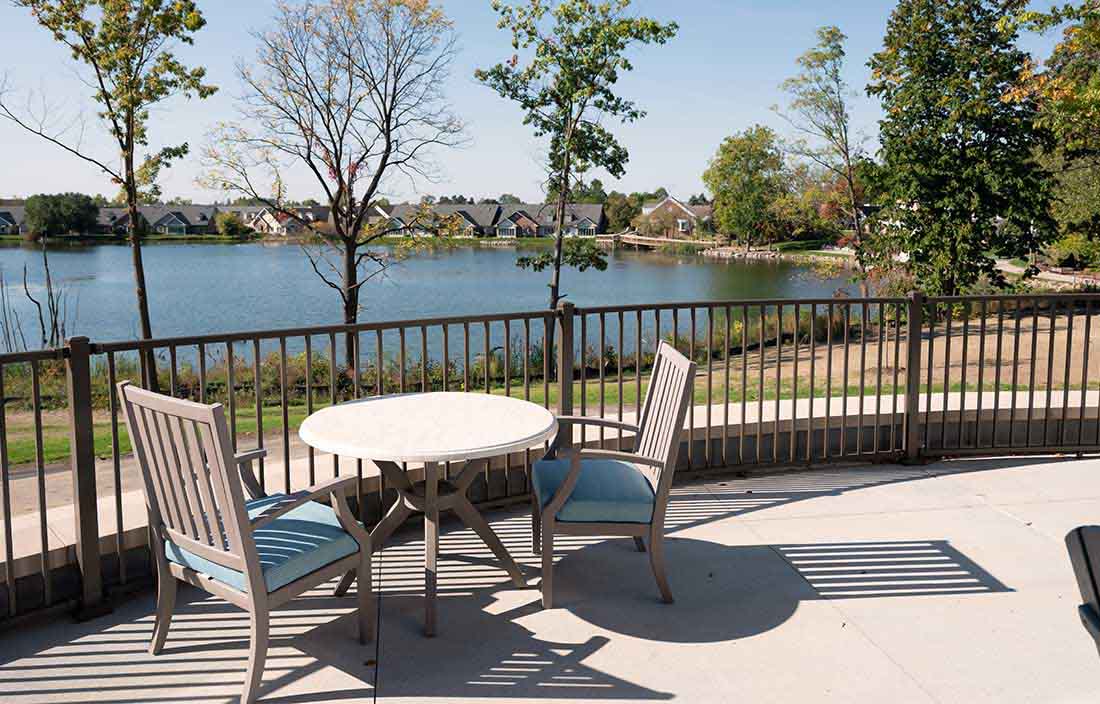 Clark Retirement Community Keller Lake Senior Living Development Patio