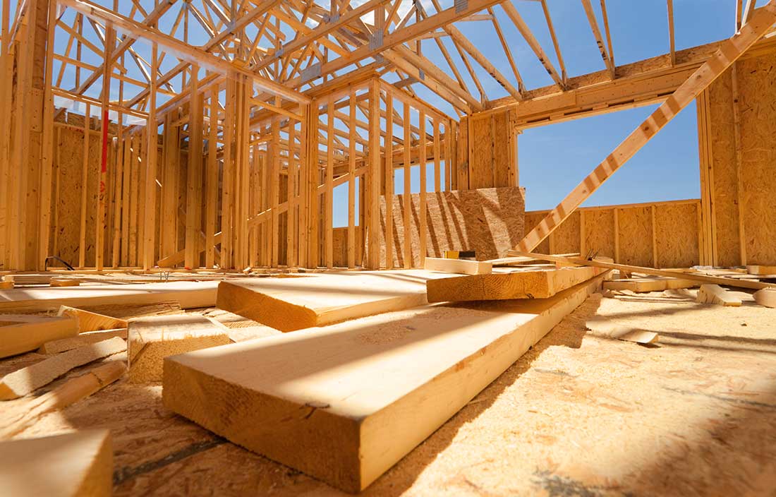 Image of an empty construction site of a senior living building