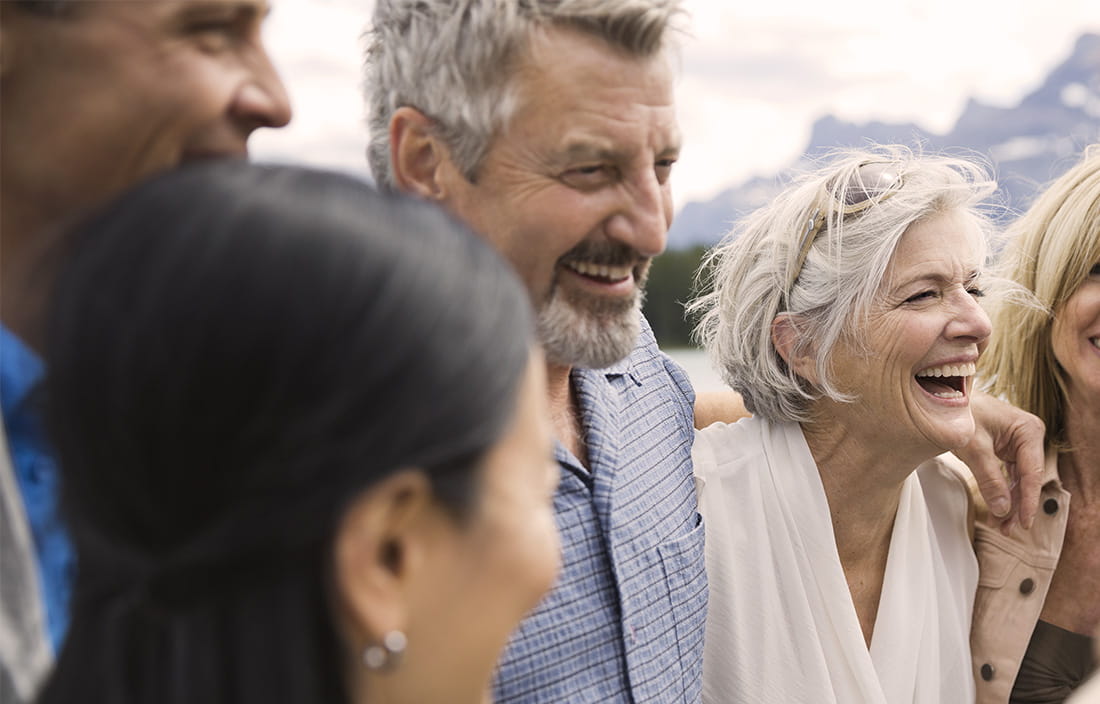 Image of older people laughing 