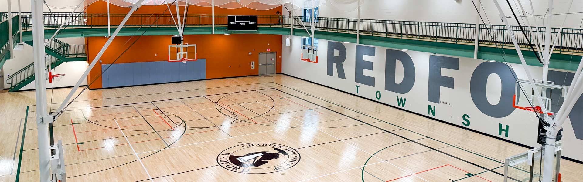 Redford Township Recreation Center basketball court