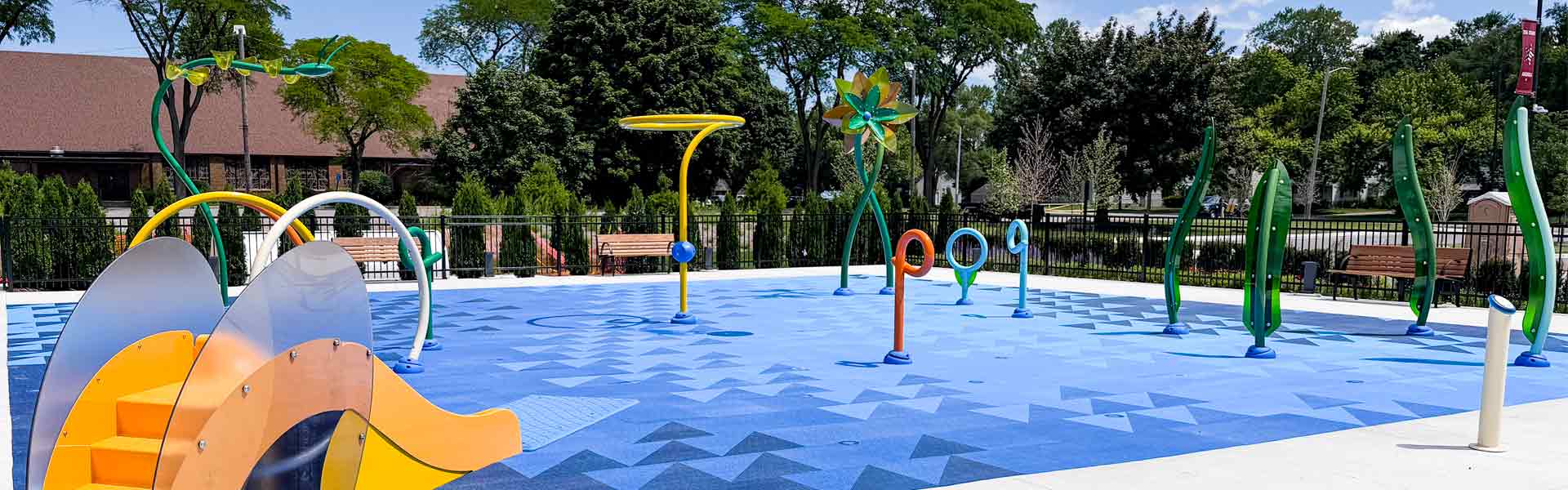 Redford Township Recreation Center splash pad