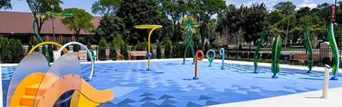 Redford Township Recreation Center splash pad
