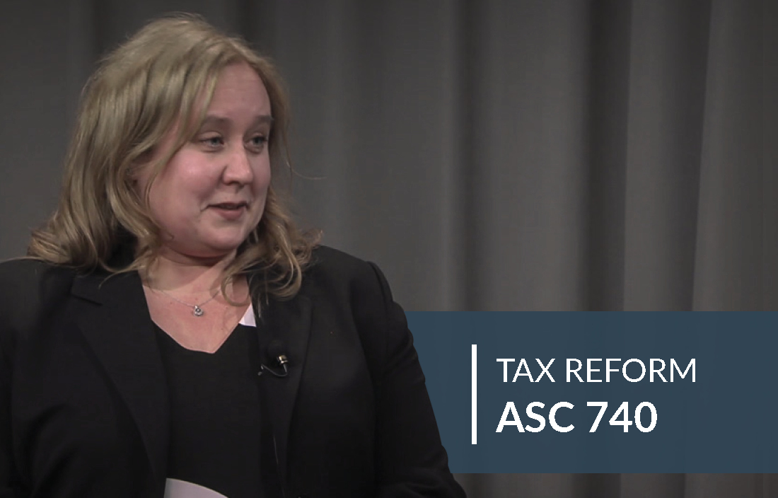 Tax Reform ASC 740 Video