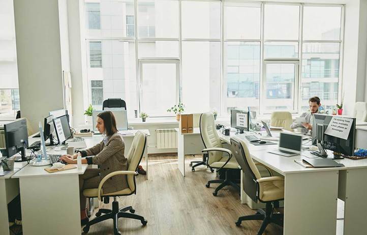 People at office desks