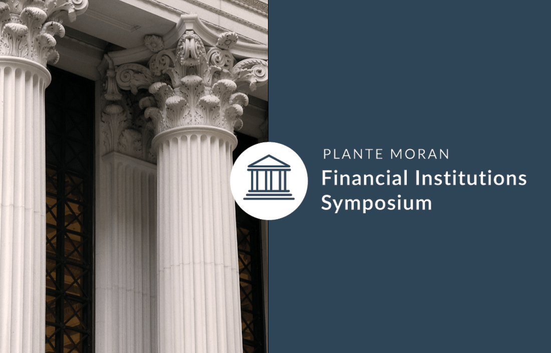 Logo for Plante Moran's 2020 Financial Institutions Symposium.