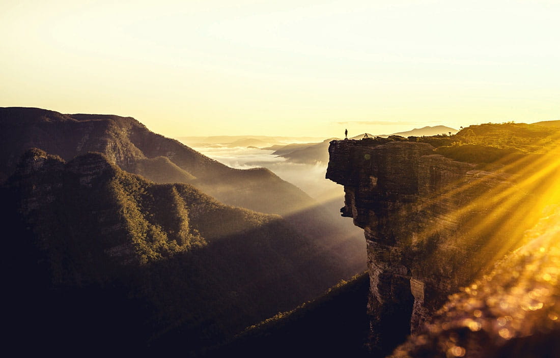 Mountain summit view