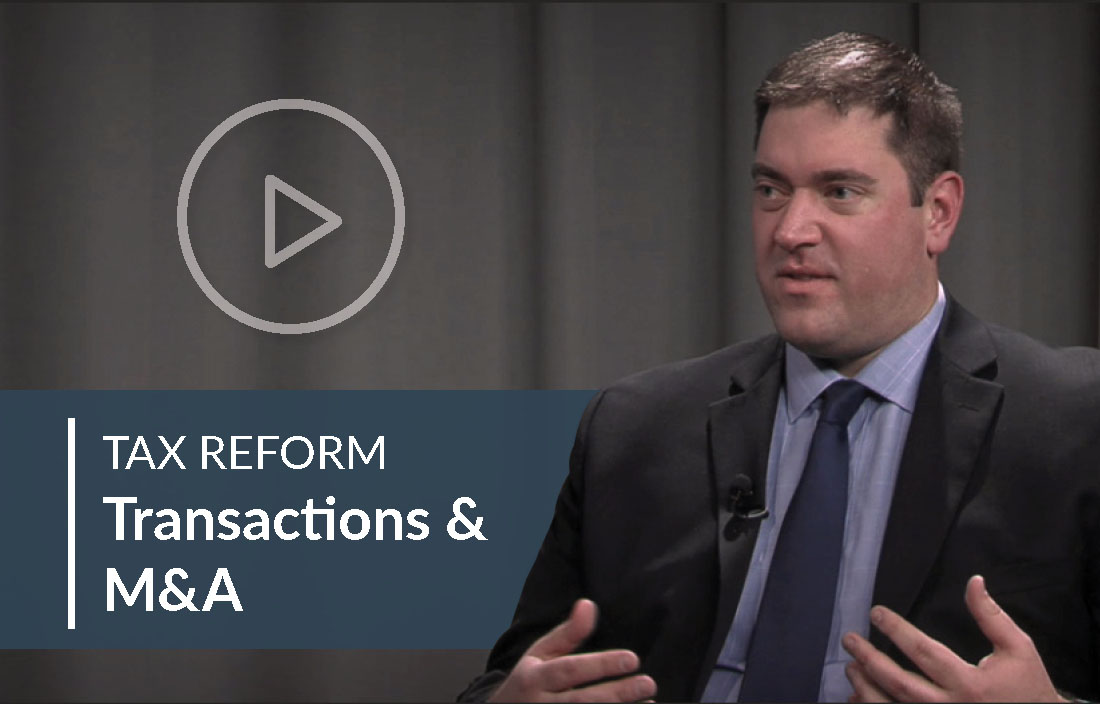 Tax Reform Video about considerations for businesses